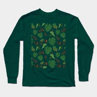 Tropical leaves Long Sleeve T-Shirt